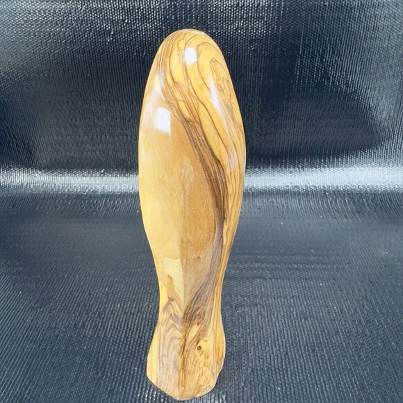 Vintage Hand Carved Wood Madonna Virgin Mary Figurine Folk Art Hand Made Figure - Picture 13 of 13